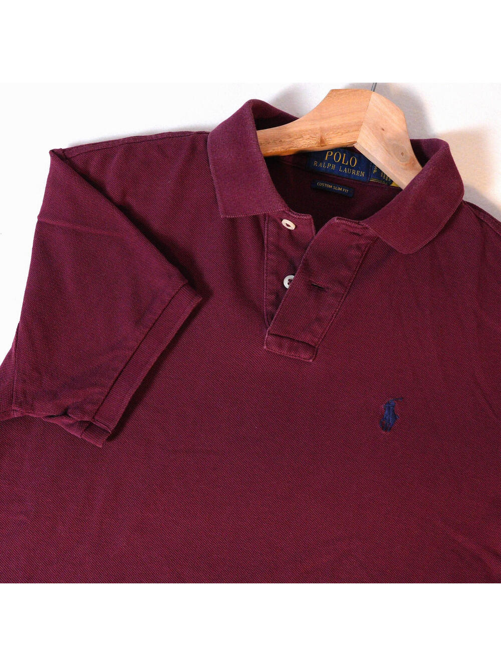 Polo Ralph Lauren Burgundy Polo Shirt Men S Custom Slim Fit Classic Pony Preppy